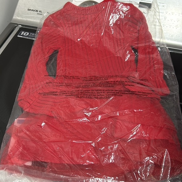 Girls 24 month sweater dress tutu tulle one piece skirt Christmas valentines - Picture 4 of 4